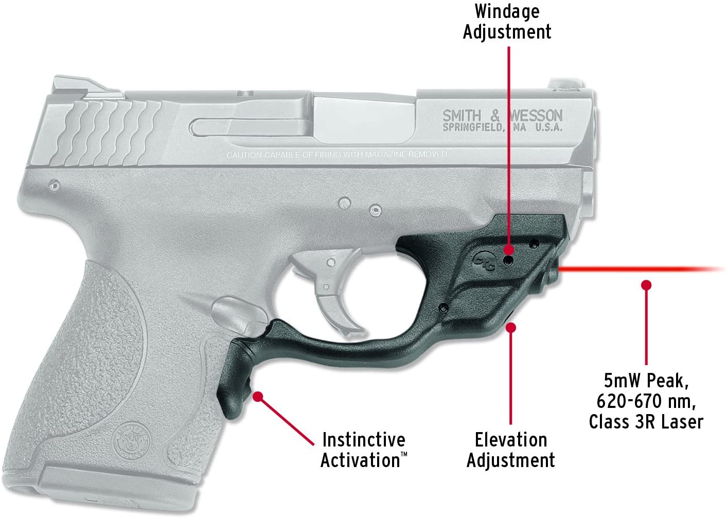 Crimson Trace LG-489 for S&W M&P Shield and 2.0 9mm .40