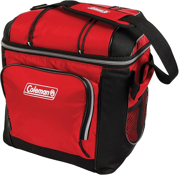 Coleman 30 can cooler, useful for storing emergency gear in your car trunk.