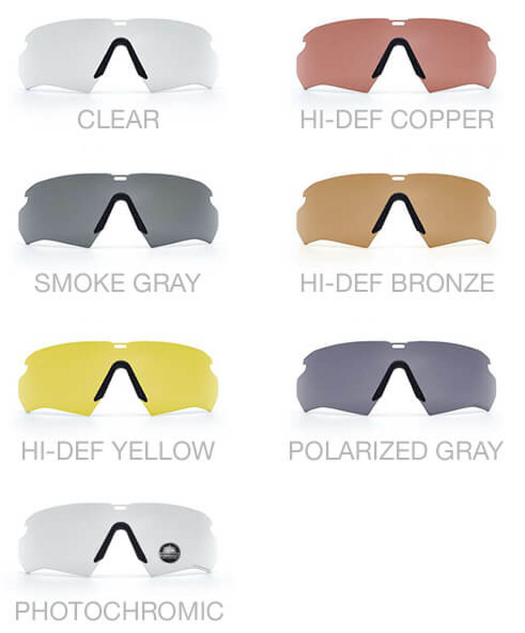 ESS Crossbow Replacement Lenses.